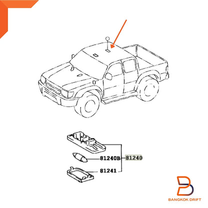 Dome Cabin Light Lamp for Toyota Hilux Ute (LN90, LN105, LN111)