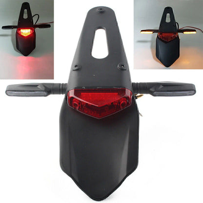 LED Rear Fender Brake Tail Light Turn Signal for Universal Motorcycle