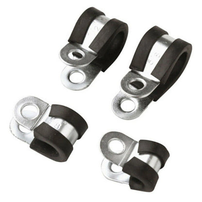 42pcs Rubber Lined Steel P Clips for Brake Pipe Tube Cable Mounting Bracket