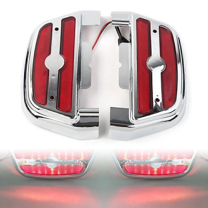 LED Light Passenger Footboard Cover for Harley Touring Road King (2014-2023)