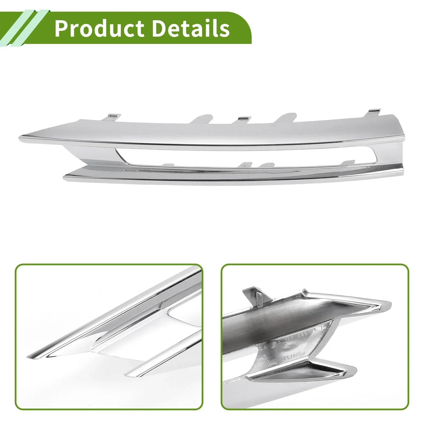 Front Left Fog Light Grill for Mercedes-Benz ML350 (2012-2015)