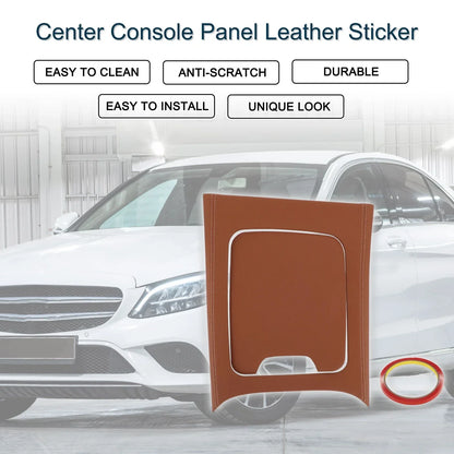 Center Console Panel Sticker for Mercedes-Benz C-Class 2022-2024 Brown Set