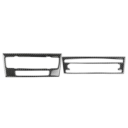 Carbon Fiber CD & AC Panel Cover Trim for BMW 3 Series E90 E92 E93 (2005-2012)