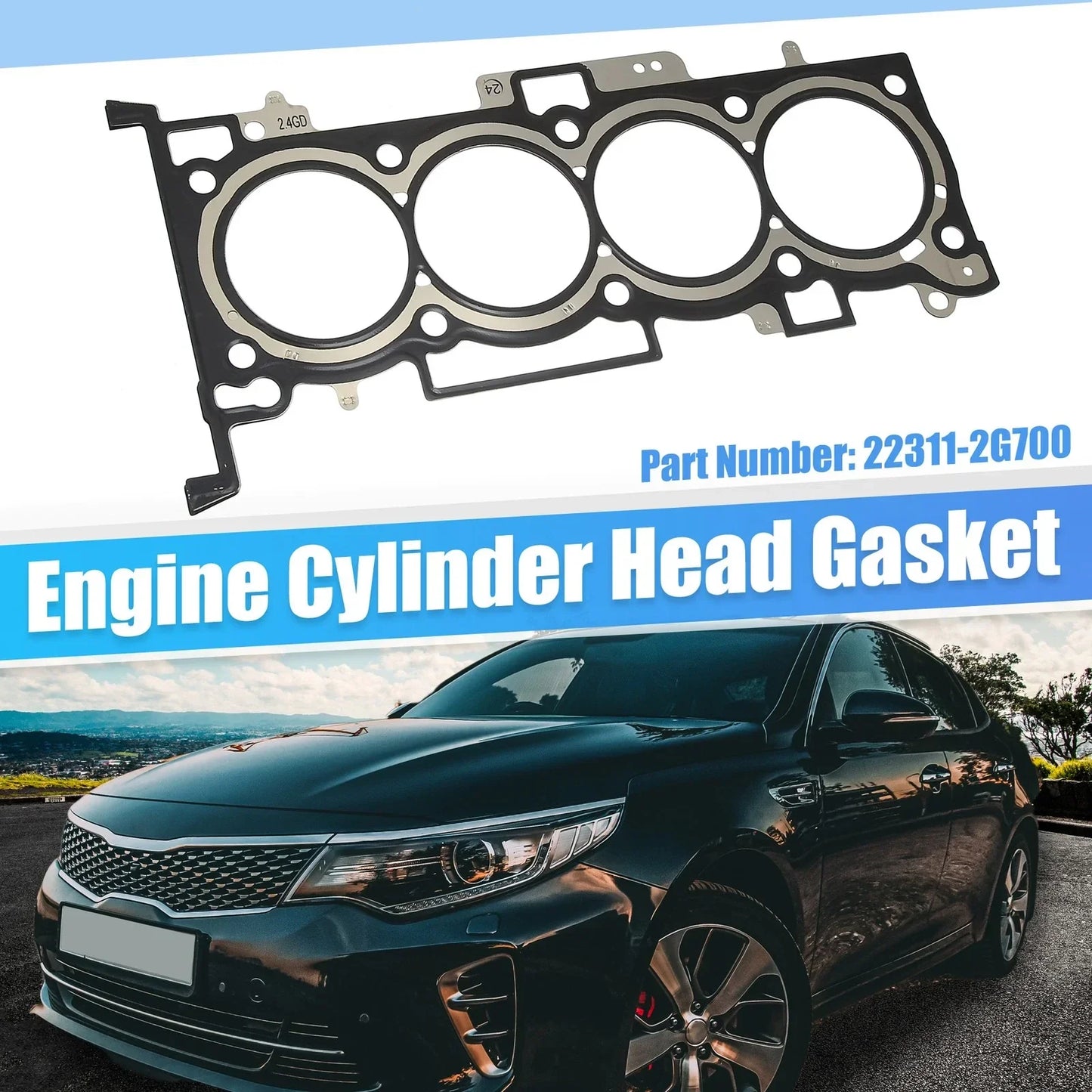 Engine Cylinder Head Gasket for Hyundai Santa Fe, Optima (2013-2019)
