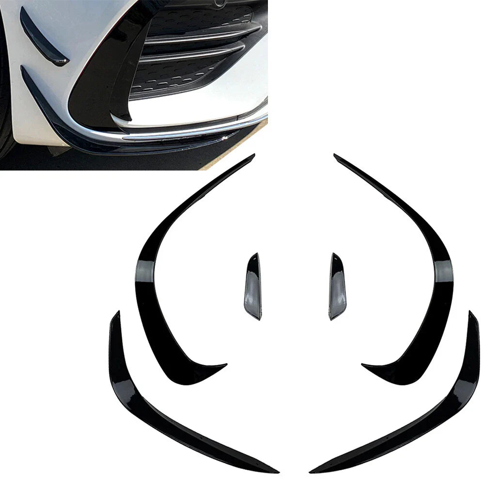 6Pcs Front Bumper Lip Splitter Spoiler for Mercedes Benz C-Class (2022-2023)