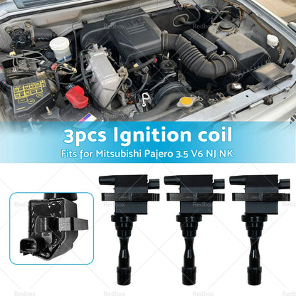 3 x Ignition Coils for Mitsubishi Pajero V6 3.5L (1993-1997)
