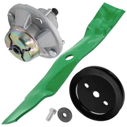 48in Deck Spindle with Pulley for John Deere X300 X304 X310 X320 X360 X530 (2019–2025)