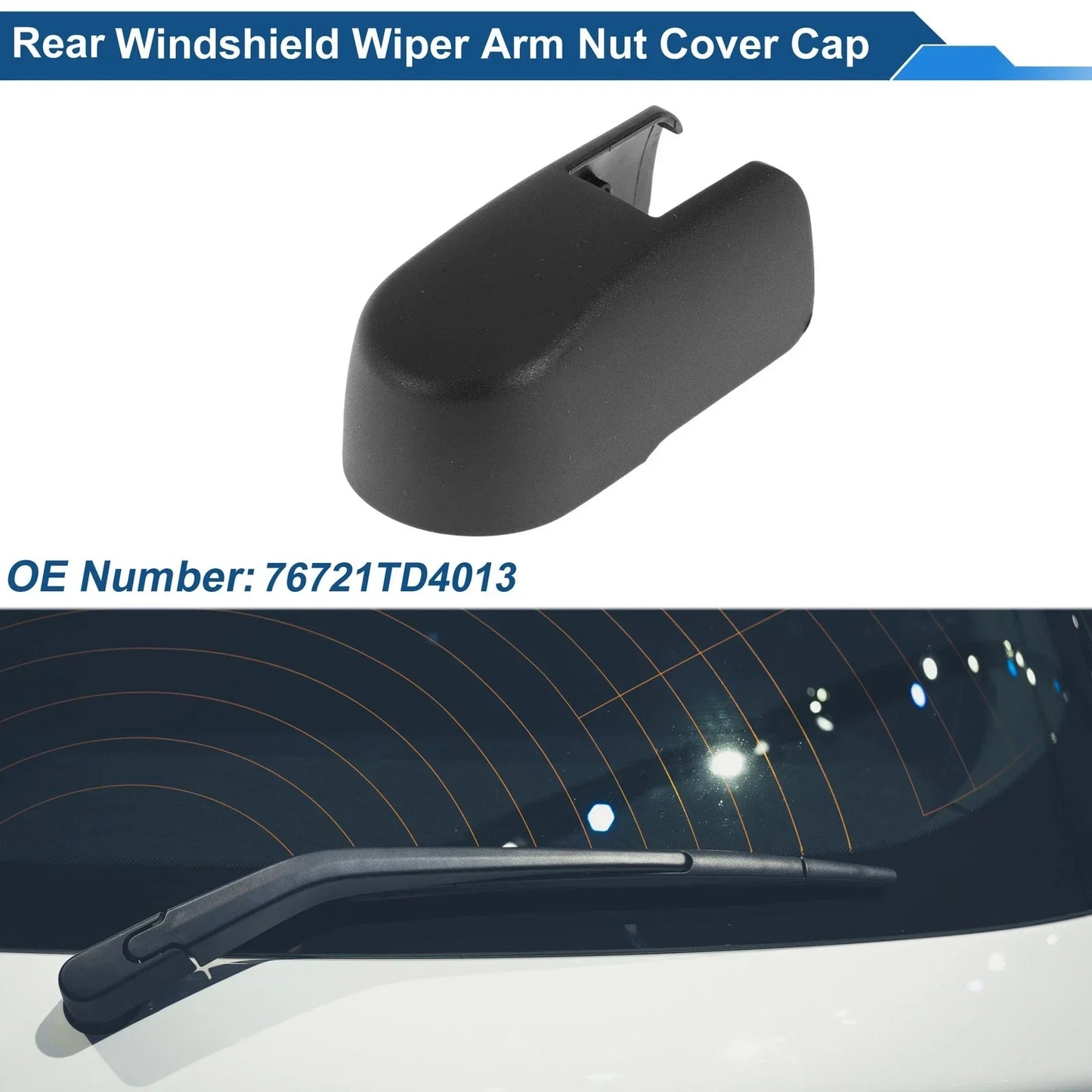 Rear Windshield Wiper Arm Nut Cover for Honda CR-V (2017-2022)