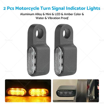 Mini LED Motorcycle Turn Signal Indicator Amber Light
