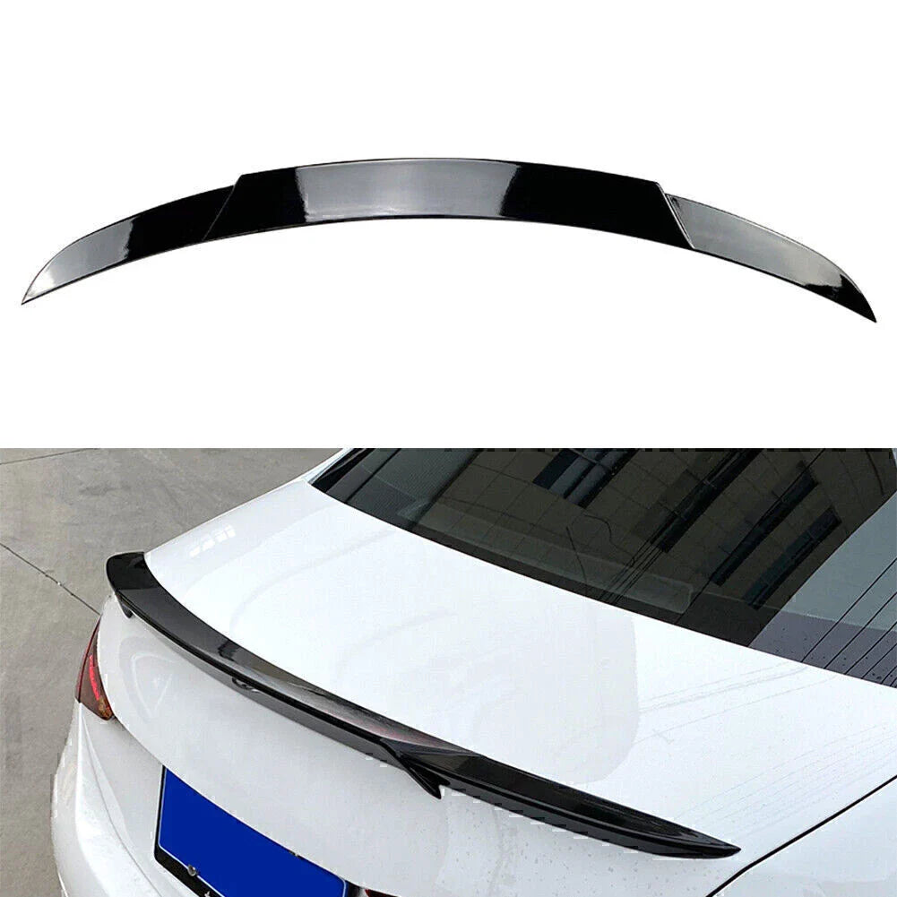 Glossy Black ABS Tail Wing Rear Trunk Spoiler for Benz C-Class (2022-2023)