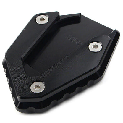 Black Kickstand Side Stand Enlarger Foot Plate for Yamaha MT-07 FZ-07 (14-21)