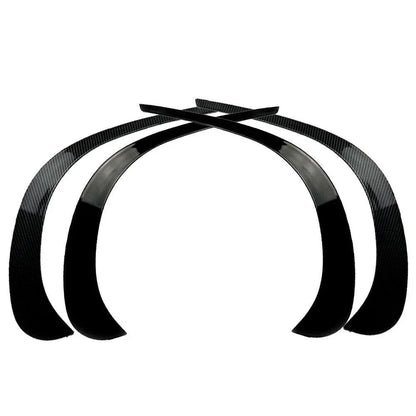 Black Front Bumper Spoiler Trim Cover for Benz GLC X253 (2020-2021)