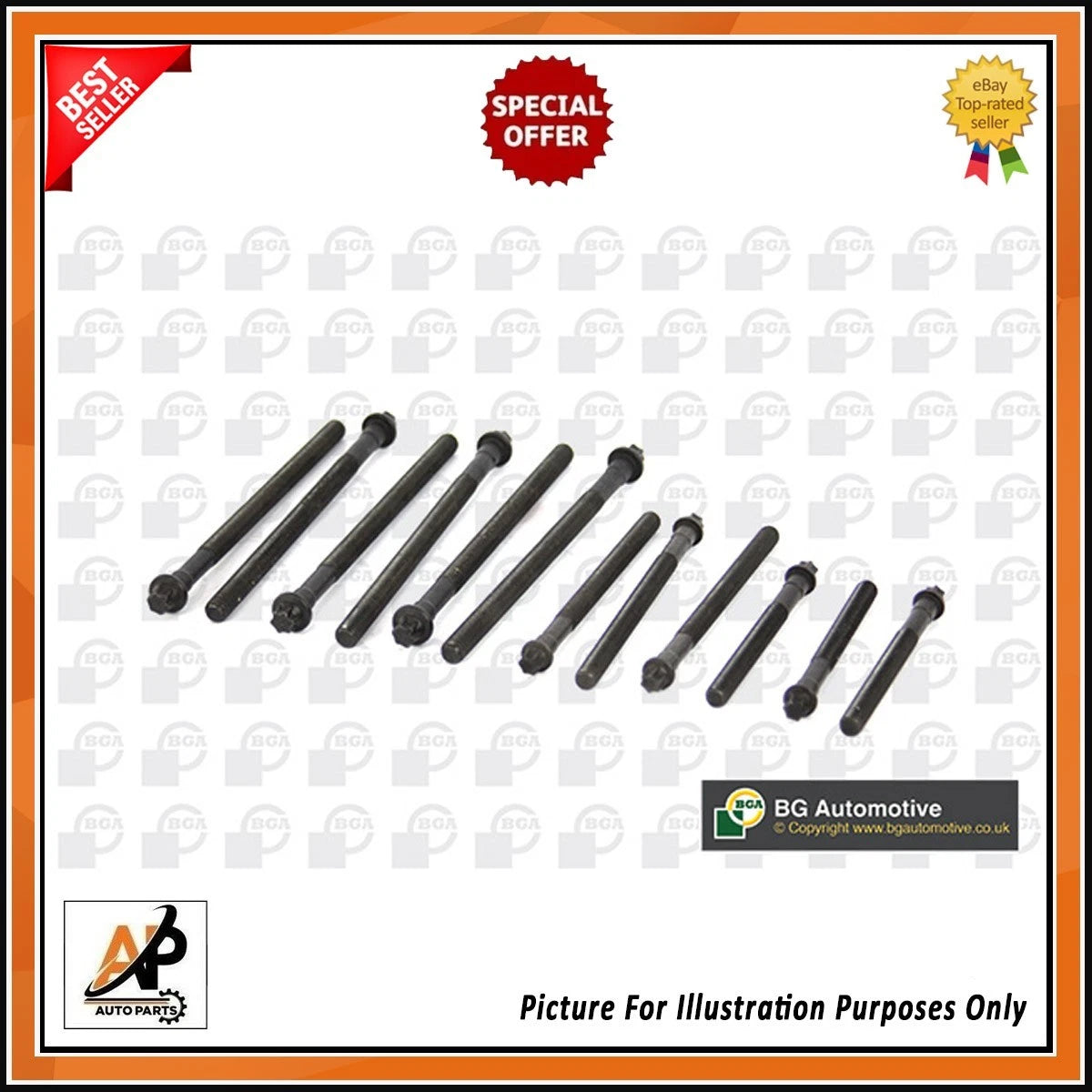 Cylinder Head Bolt Kit for BMW 3 Series E90 E91 E92 N43 (2006–2013)