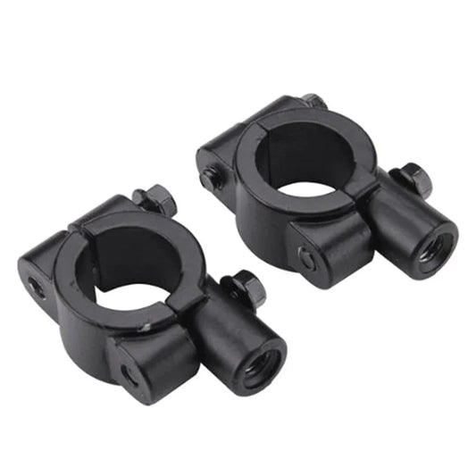 22MM M8 Handlebar Mirror Mount Holder Clamp for Motorcycle Black