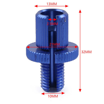 10mm Clutch Brake Throttle Cable Adjuster Screw for Motorcycle ATV Pit Bike Blue