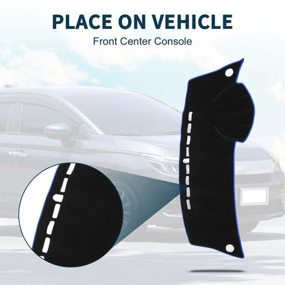 Dashboard Cover Mat for Honda City Grace 2008-2013 Sun Protector Pad Black Blue