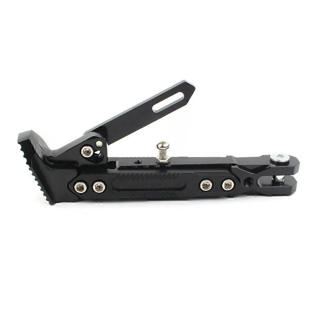 Stainless Steel Adjustable Kickstand for Motorcycles - Non-Slip Side Support