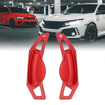 Red Car Steering Wheel Shift Paddle Covers for Smart Fortwo & Forfour (2007-2023)