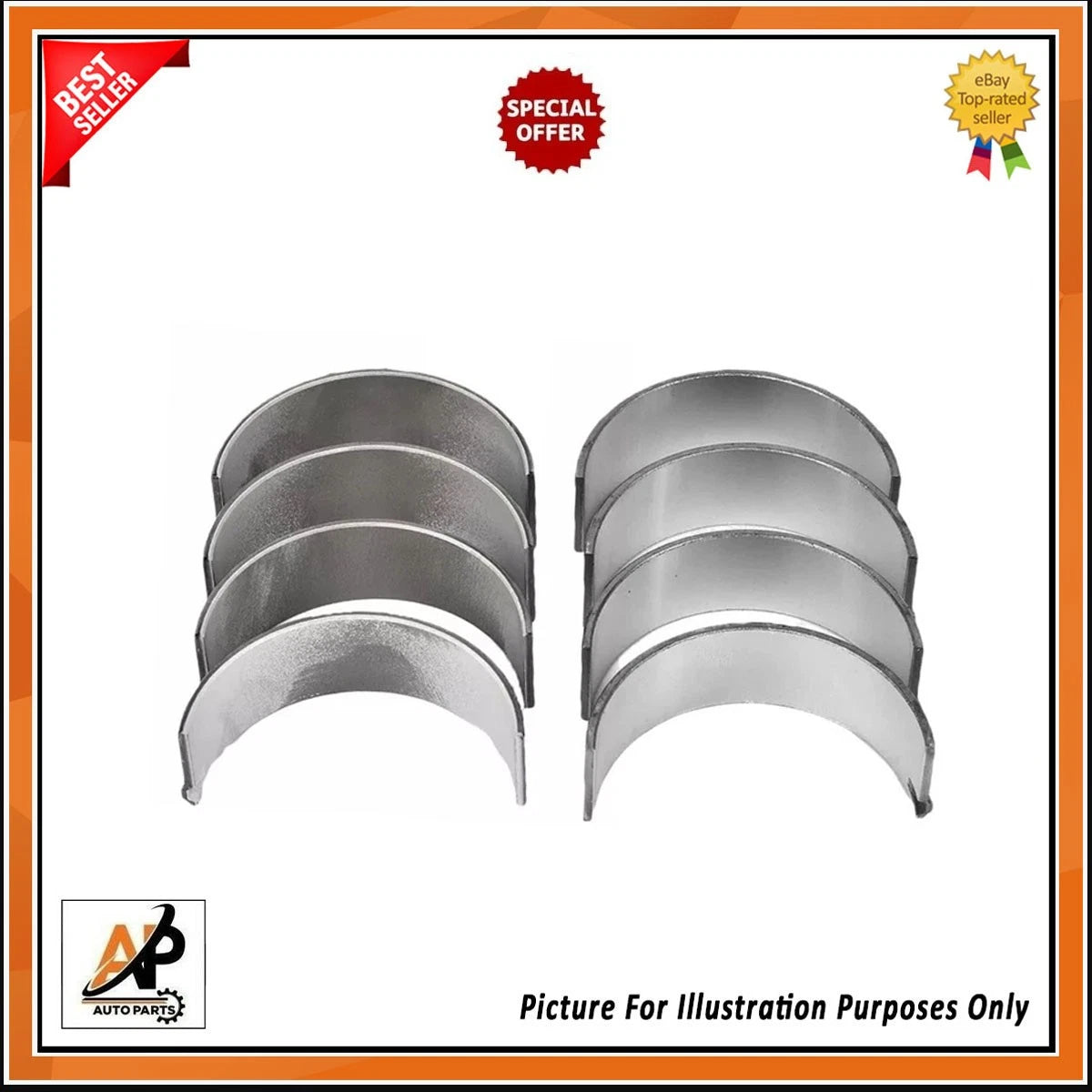 Con Rod Bearings Standard Size Replacement for Citroen DS3 1.4 (2009–2015)