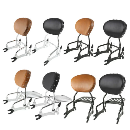 Sissy Bar Backrest Pad Luggage Rack for Indian Chief Vintage Classic (2014-2023)
