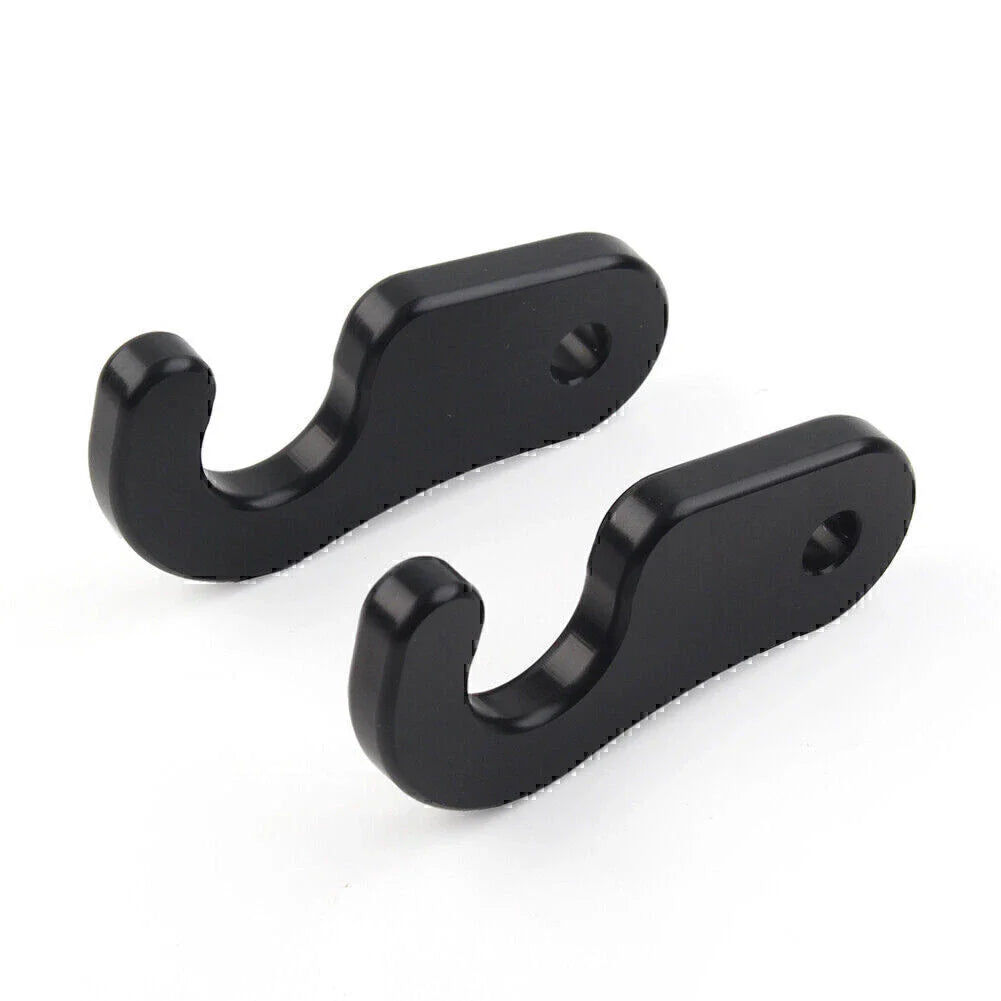 Black Sun Visor Clips for Jeep Wrangler, Gladiator (2018-2023)