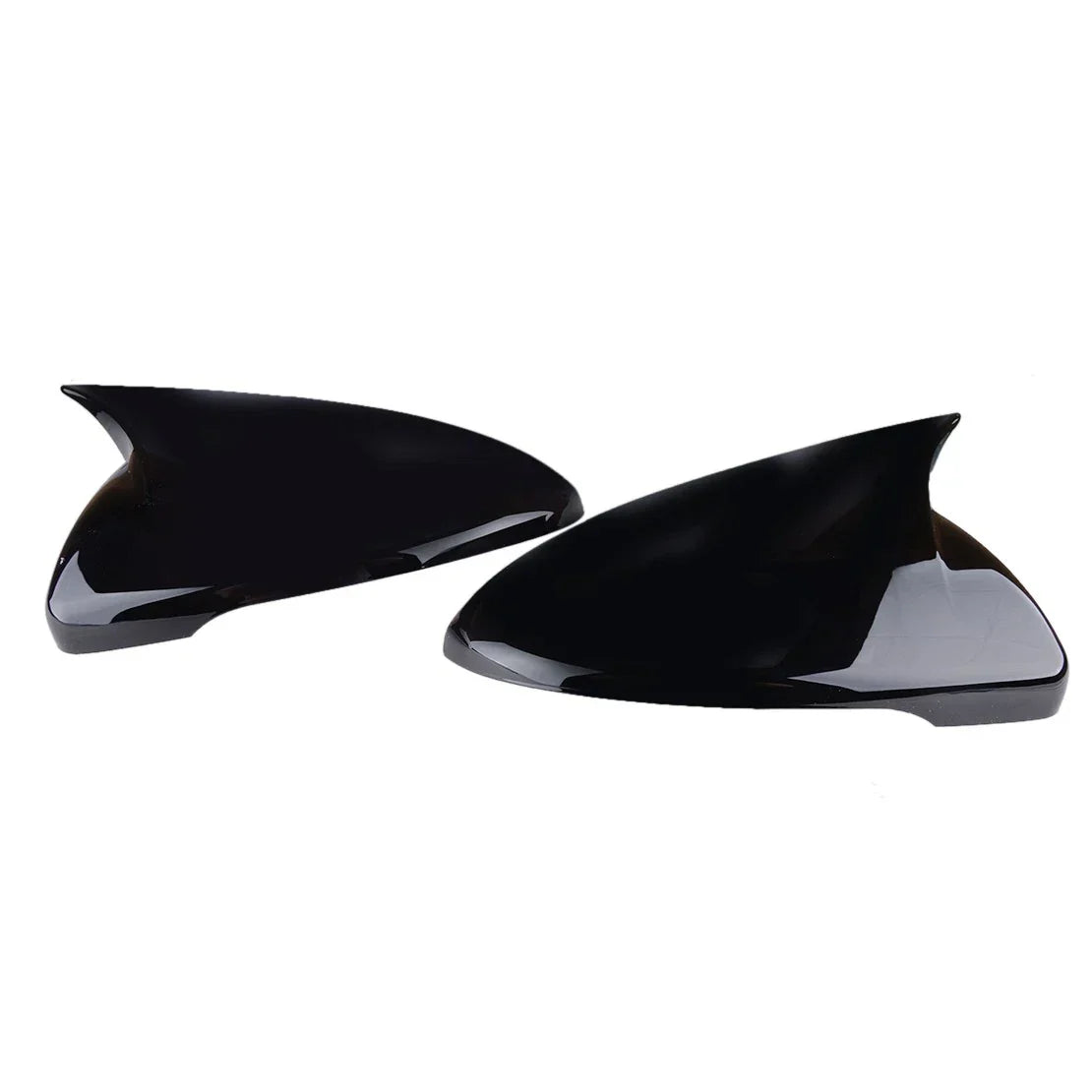 2 x Gloss Black Rear View Mirror Cover Caps for Kia Forte K3 Cerato (2014-2018)