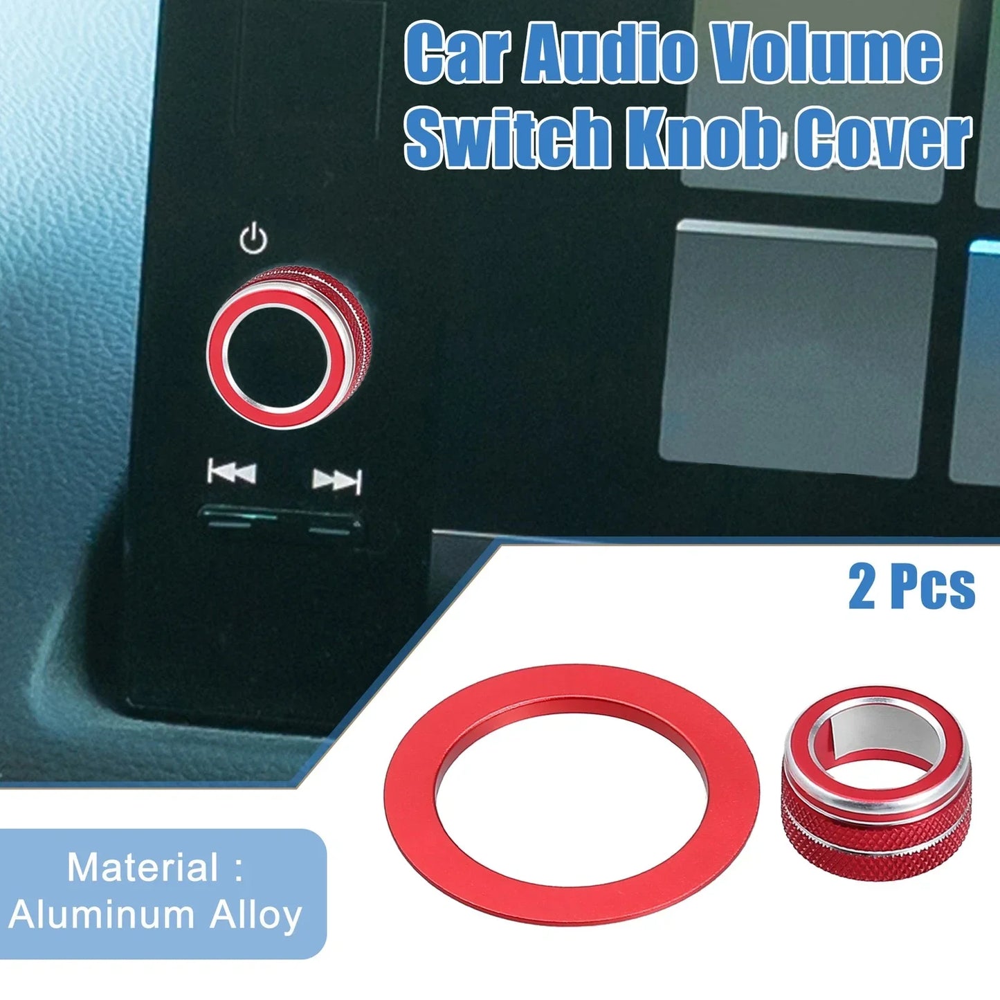 2 x Media Volume Switch Knobs Engine Start Button Covers for Honda Civic (2022)
