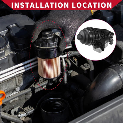Oil Filter Housing with Seals for Mercedes-Benz CLA250 GLB250 (2014-2023)