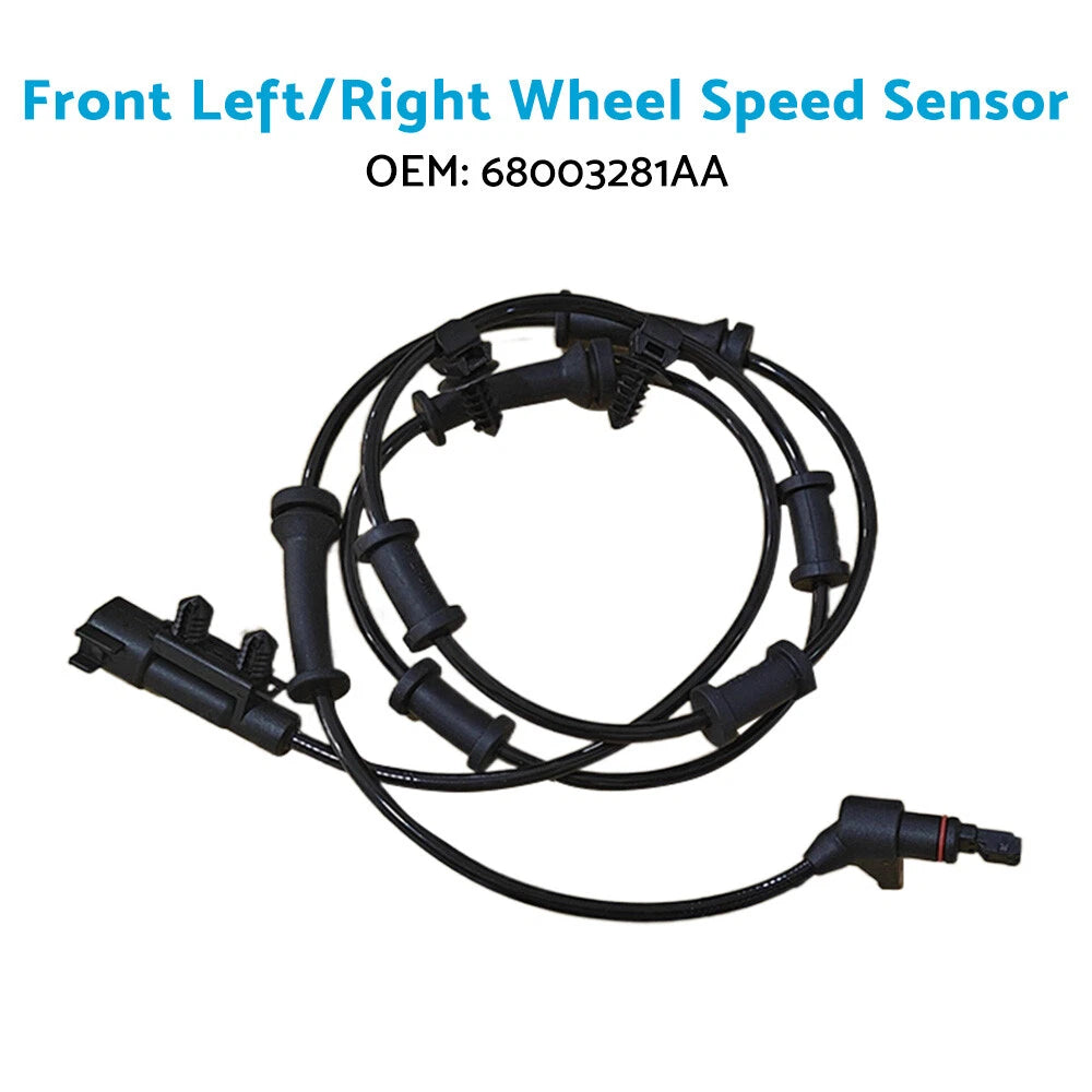 Front Rear LH/RH ABS Wheel Speed Sensors for Jeep Wrangler (2007-2017)