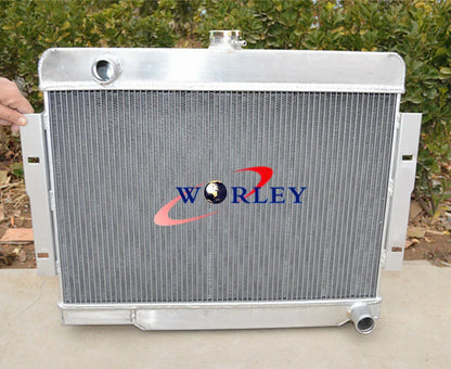 Aluminum Alloy Radiator + Fans for 1972-1986 Jeep CJ, CJ5, CJ7 V8