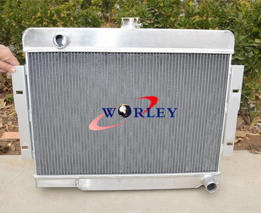 Aluminum Alloy Radiator + Fans for 1972-1986 Jeep CJ, CJ5, CJ7 V8