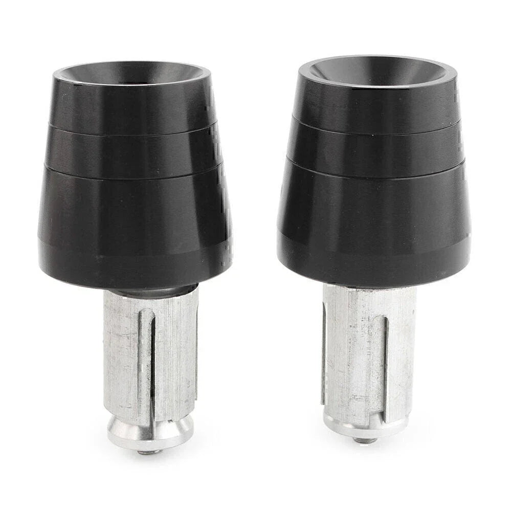 Black Handlebar End Plugs for Honda CBR, CB, Yamaha YZ, YZF, Kawasaki