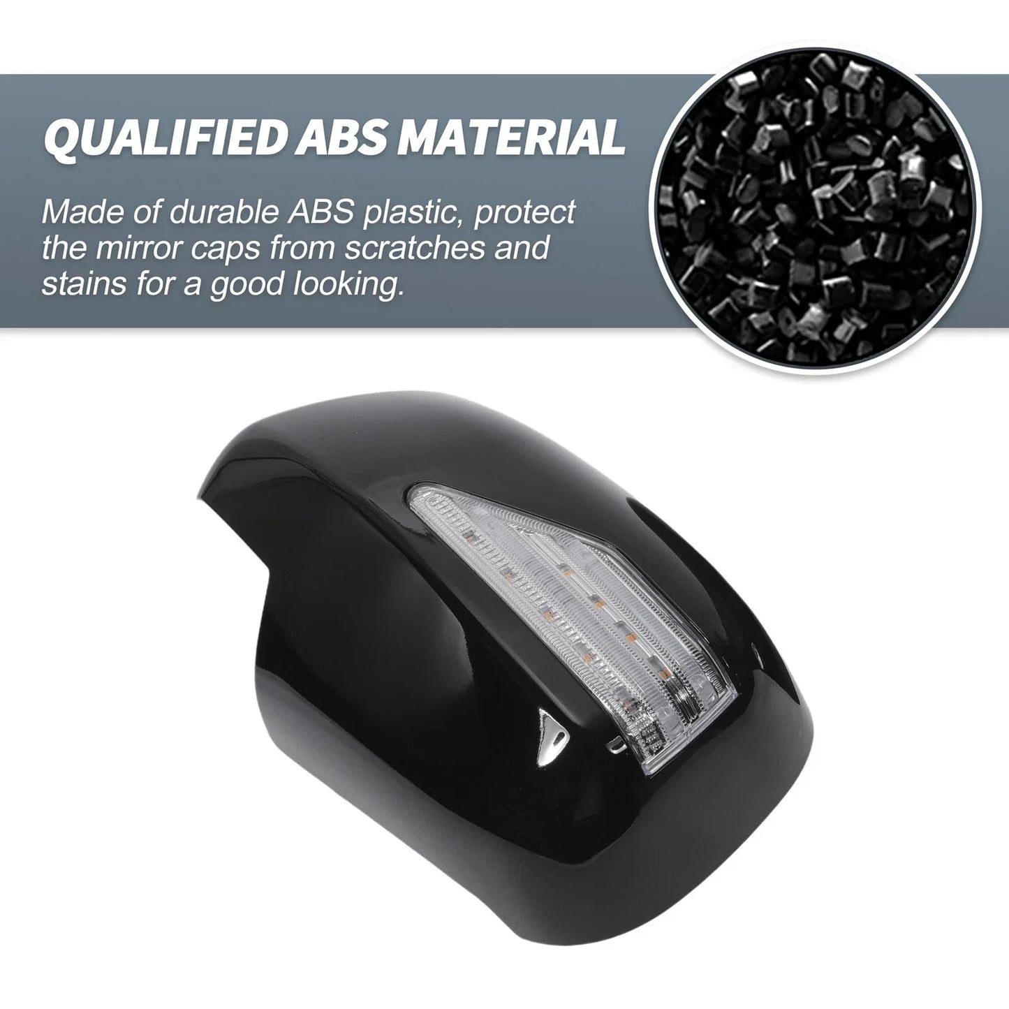 Rearview Mirror Cover Overlay Gloss Black for Lexus RX330 RX300 (2003)