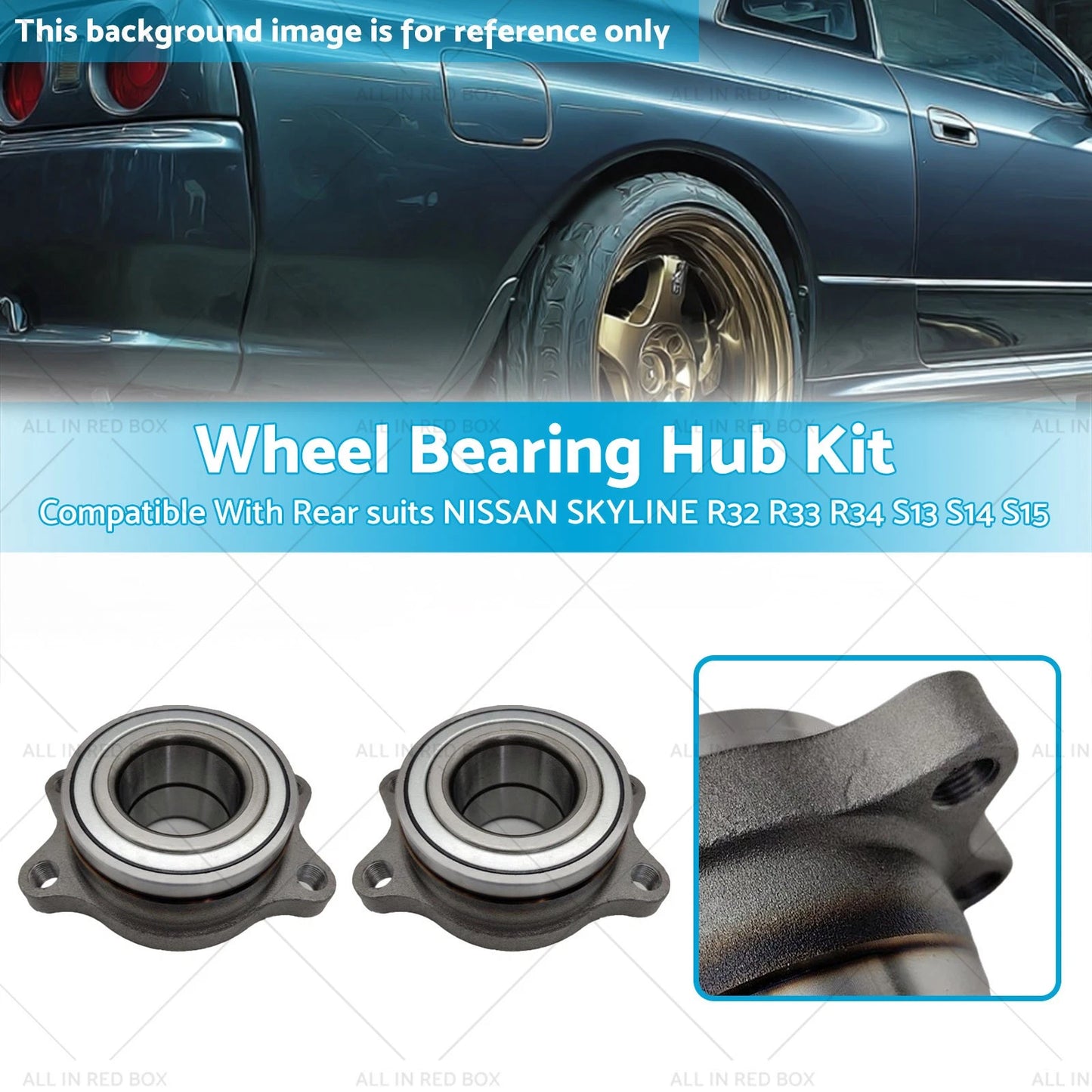 Rear Hub & Bearing Assembly for Nissan Skyline R32 R33 R34 (1989-2002)