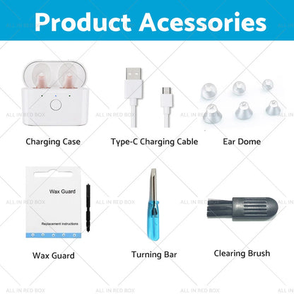 Rechargeable Hearing Aids for Seniors - Noise Reduction Amplifiers