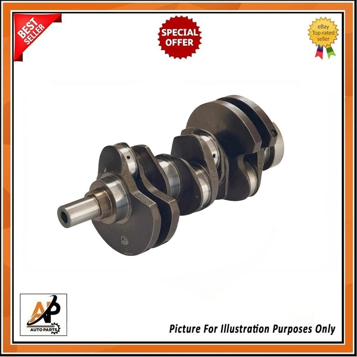 Crankshaft With Bearings Replacement for Land Rover Discovery (2005–2009)