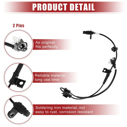ABS Wheel Speed Sensor for Hyundai Sonata (2011-2014) - 1 Pair