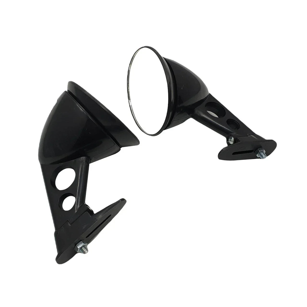 Black JDM Racing Sport Bullet Fender Side Mirror for Universal Fit