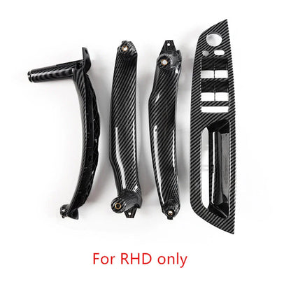 4Pcs Carbon Fiber Inside Door Handle Trim for BMW X5 X6 (2007-2013)