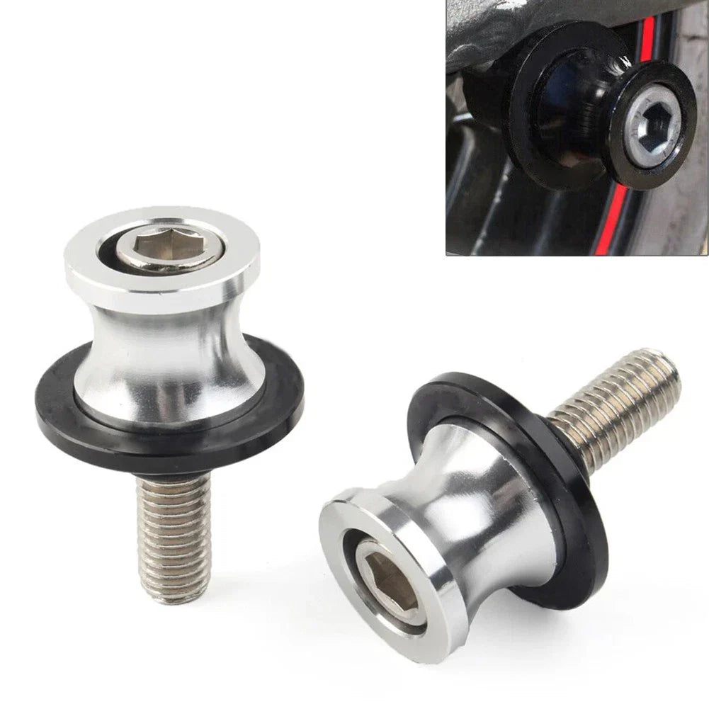 8MM Swingarm Spools Slider Screws for KAWASAKI ZX6R (2012-2021) Silver CNC