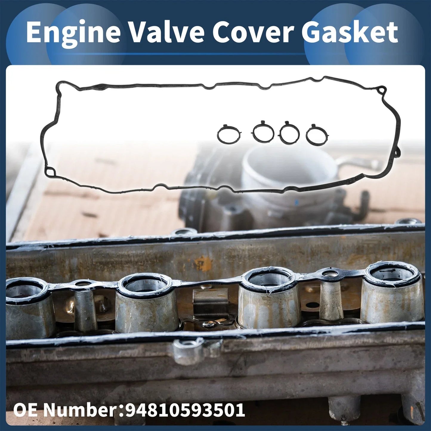 Engine Valve Cover Gasket for Porsche Panamera (2009-2016) 1 Set