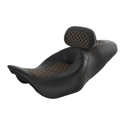 Driver Passenger Seat Rider Backrest for Harley Street Glide (2009-2023)