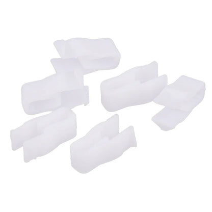 50 x White Plastic Instrument Panel Mounting Rivets for Car