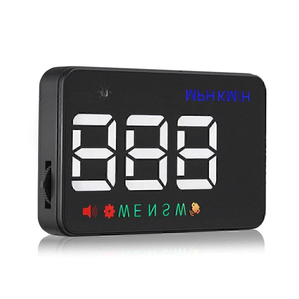 3.5" Universal Car Over Speed Warning Speedometer HUD GPS Display