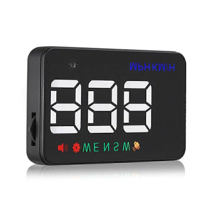3.5" Universal Car Over Speed Warning Speedometer HUD GPS Display