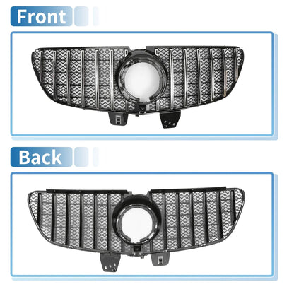 Front Upper Bumper Grille for Mercedes-Benz V-Class (2014-2023) Chrome Silver