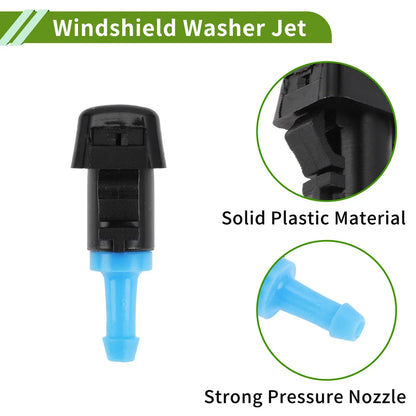 Windshield Washer Nozzle & Hose Connector for Ram (2013-2023) - 1 Set