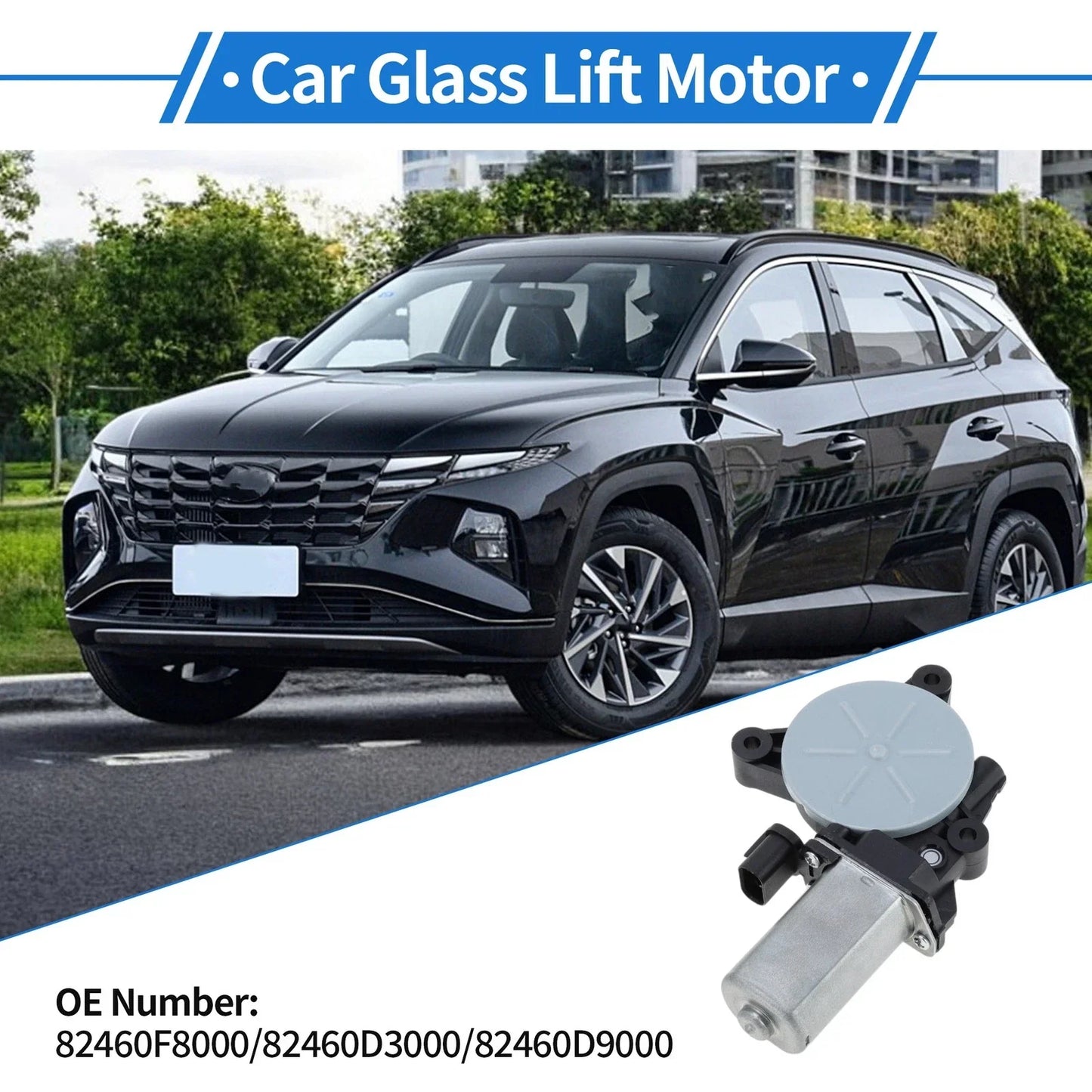 Power Window Regulator Lift Motor for Hyundai Tucson 1.6L L4 (2016-2018)