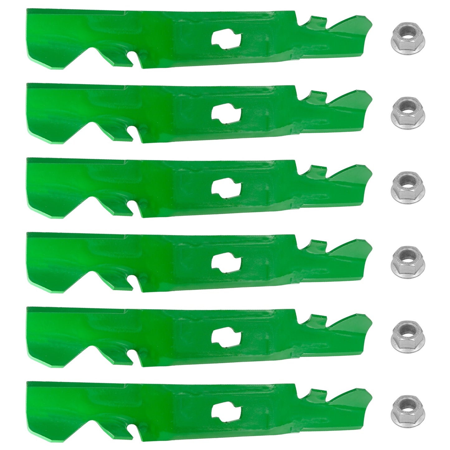 50 In Deck Blades Replacement with Nuts for Cub Cadet (2004–2010)