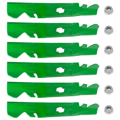 50 In Deck Blades Replacement with Nuts for Cub Cadet (2004–2010)